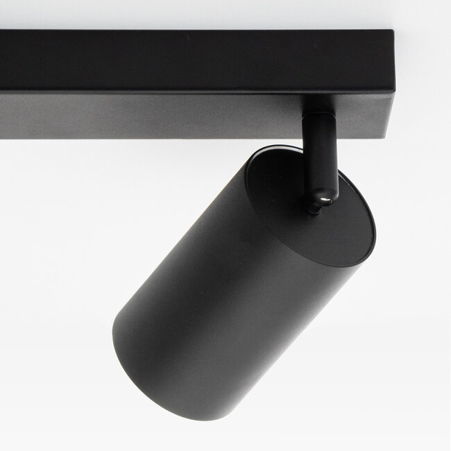 Modern ceiling lamp black with gold - Nia