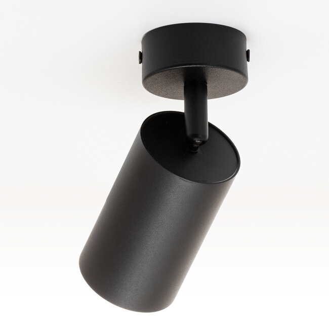 Modern ceiling spotlight black with gold - Nala