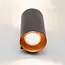 Modern wall lamp Meg in black with gold interior