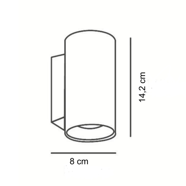 Modern wall lamp black with gold interior - Meg