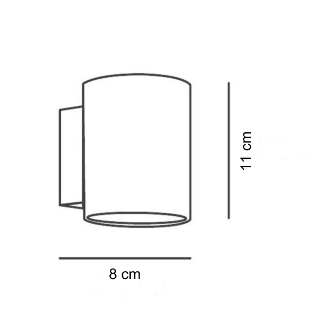 Modern wall lamp black with gold interior - Jen