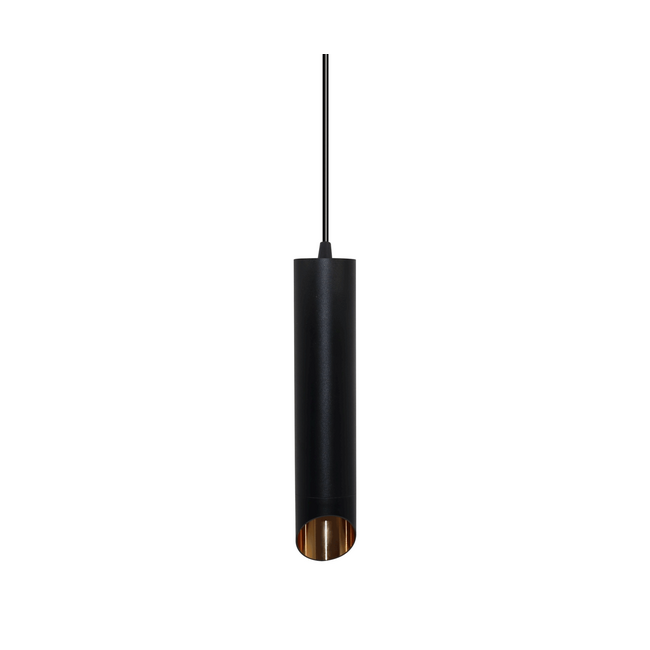 Modern hanging light black with golden frame - May