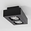 Benny luxury 2-light surface-mounted spotlight in black