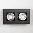 Luxurious 2-light black surface mounted spot - Benny