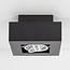 Luxury black surface-mounted spotlight Ben