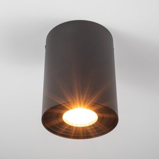 Tiltable surface-mounted spotlight Mia - matt black