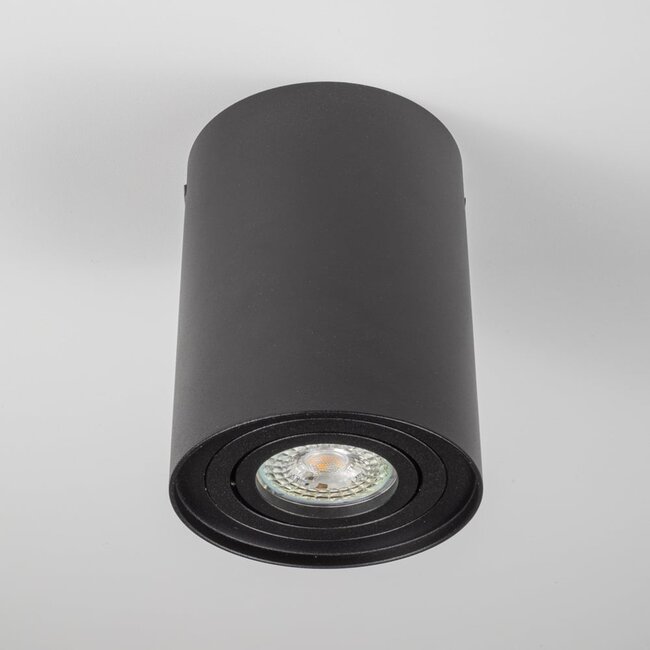 Tiltable surface-mounted spotlight Mia - matt black