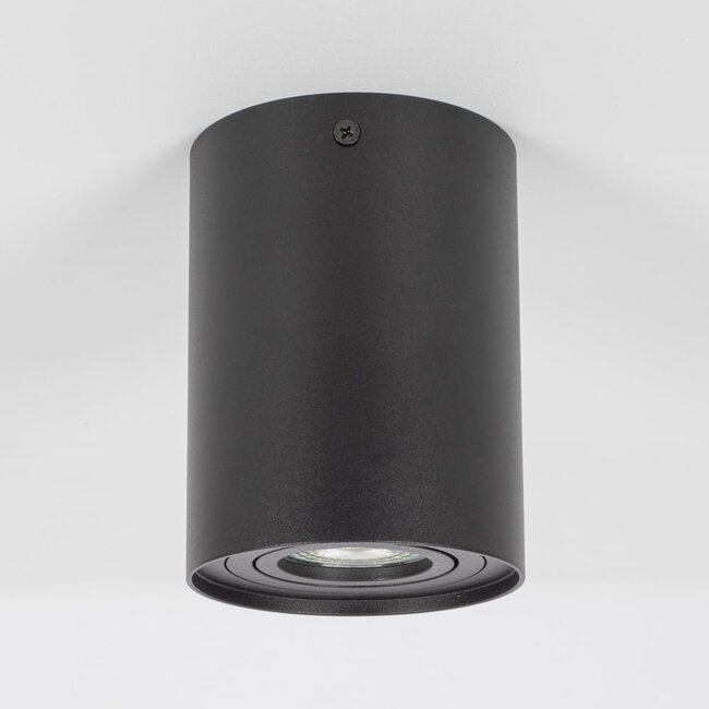 Tiltable surface-mounted spotlight Mia - matt black