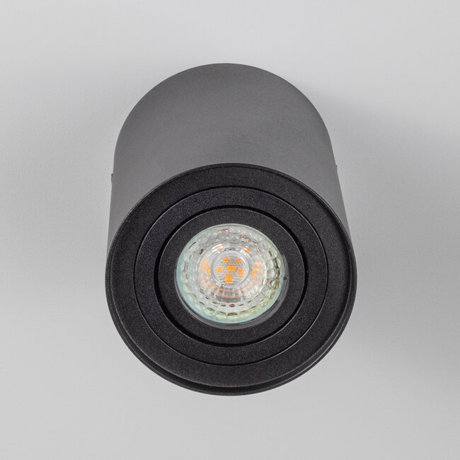Tiltable surface-mounted spotlight Mia - matt black