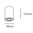 Tiltable surface-mounted spotlight Mia - matt black