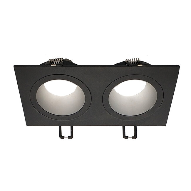 Ada modern 2-light square recessed spotlight