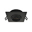 Modern black tiltable downlight square - Beau