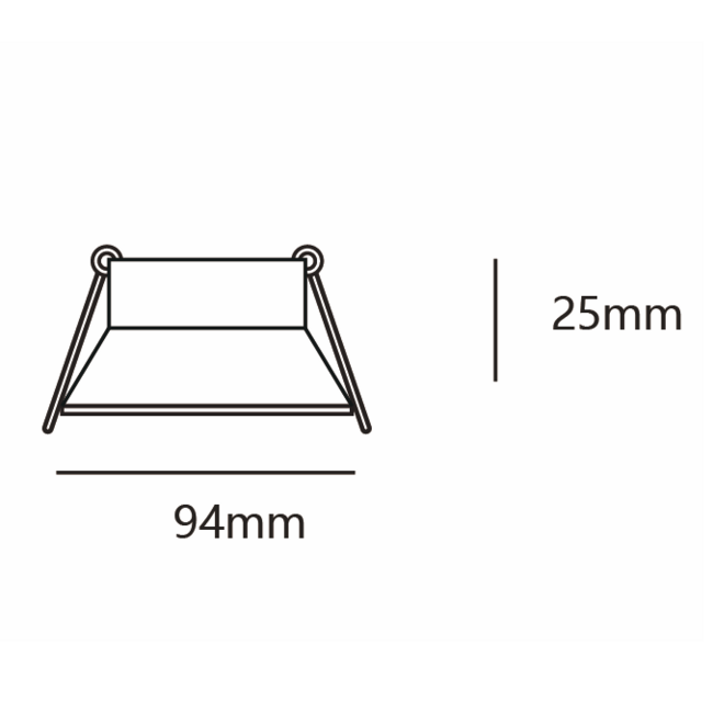 Round tiltable downlight black - Rae