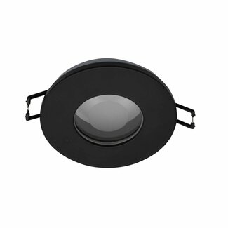 Modern black downlight IP44 - Ray