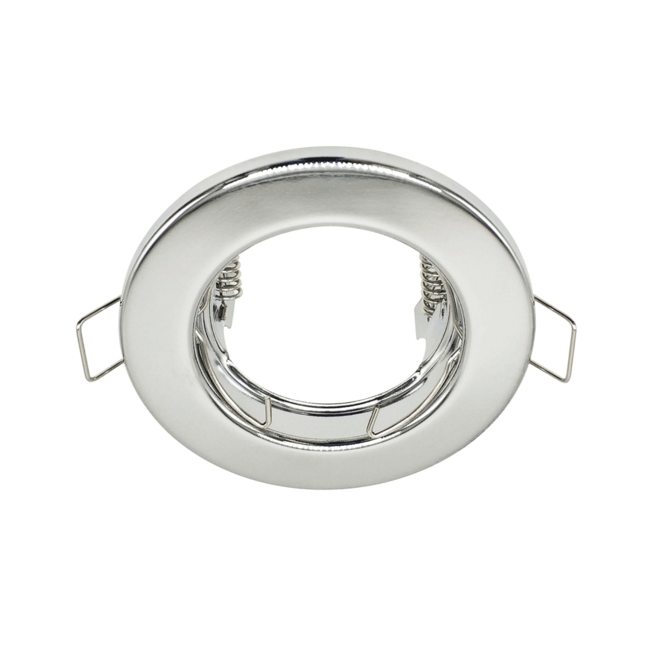 Vix modern round recessed spotlight in silver