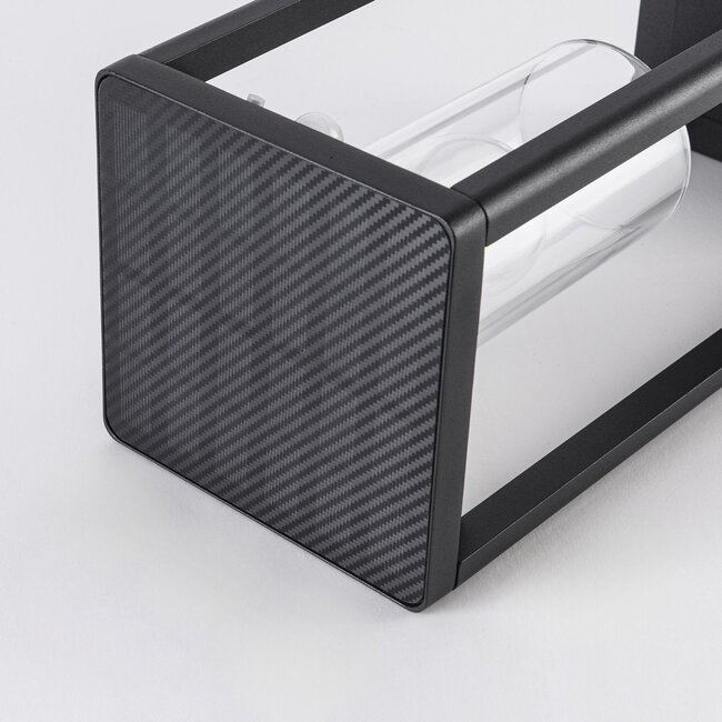 Modern solar floor lamp black with sensor - Illumina