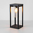Modern solar floor lamp black with sensor - Illumina
