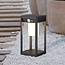Solar outdoor floor lamp Sparky with sensor - black with integrated LED