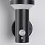 Modern black solar outdoor wall light with sensor - Kensington