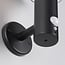 Modern black solar outdoor wall light with sensor - Kensington