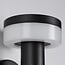 Modern solar outdoor wall light in black with sensor - Sandrine