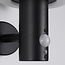 Modern solar wall light black with sensor - Sandrine