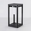 Solar outdoor floor lamp Kiran with sensor - black with integrated LED