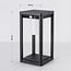 Solar outdoor floor lamp Kiran with sensor - black with integrated LED