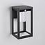 Solar outdoor wall light with sensor in black - Lucian