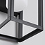 Solar outdoor wall light with sensor in black - Lucian
