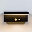 Modern solar outdoor wall light black with sensor - Hendrick