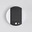 Modern solar outdoor wall light with sensor, black - Blitz
