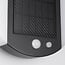 Modern solar outdoor wall light with sensor, black - Blitz