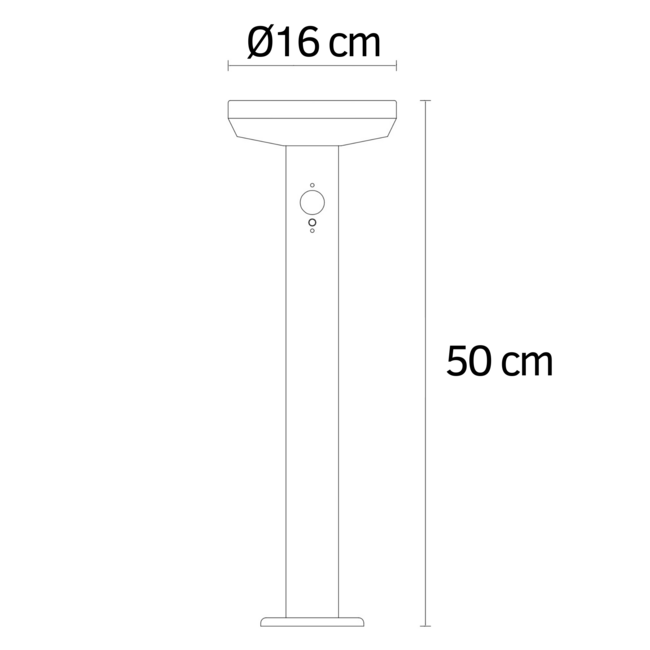 Modern outdoor lighting with sensor - Glare