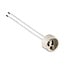 GU10 ceramic lamp holder with pre-fitted cable