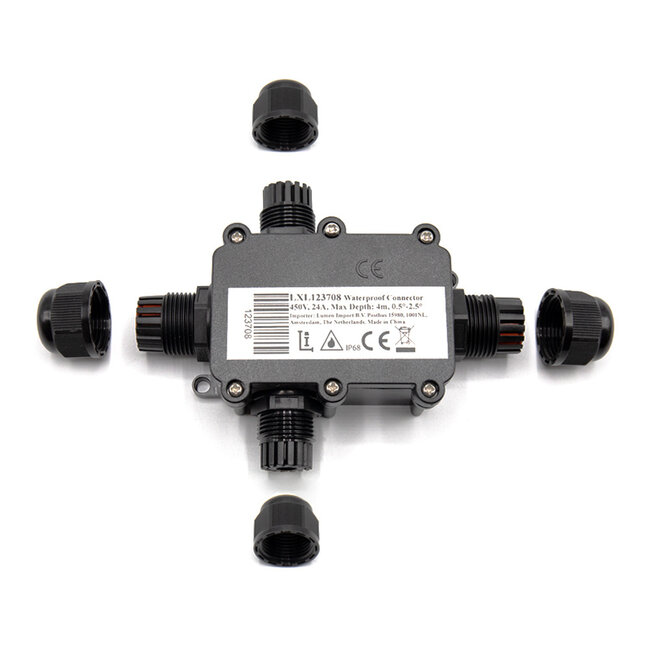 IP68 junction box 4-gang