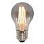 E27 dimmable filament LED lamp, Ø60mm, 8.5W, smoke glass