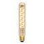 E27 dimmable, amber LED tubular bulb with spiral filament (1800K) 4W