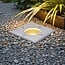 Modern outdoor ground spotlight - Square Mole