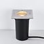 Modern outdoor ground spotlight - Square Mole