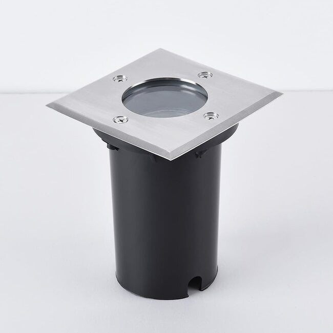 Modern outdoor ground spotlight - Square Mole