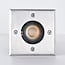 Modern outdoor ground spotlight - Square Mole