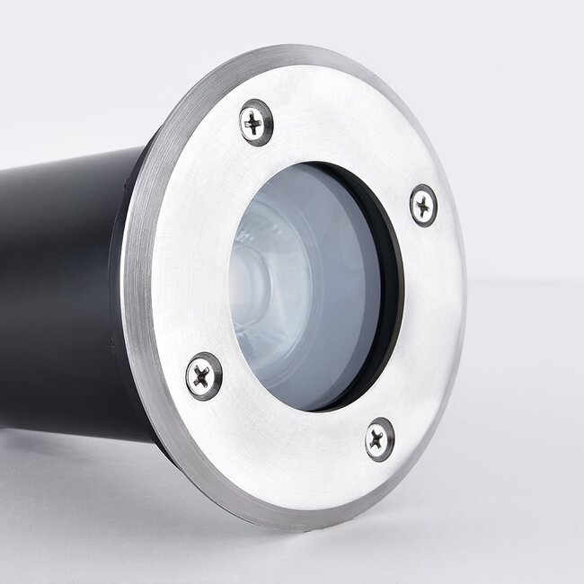 Modern outdoor ground spotlight - Round Mole