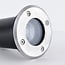 Modern outdoor ground spotlight - Round Mole