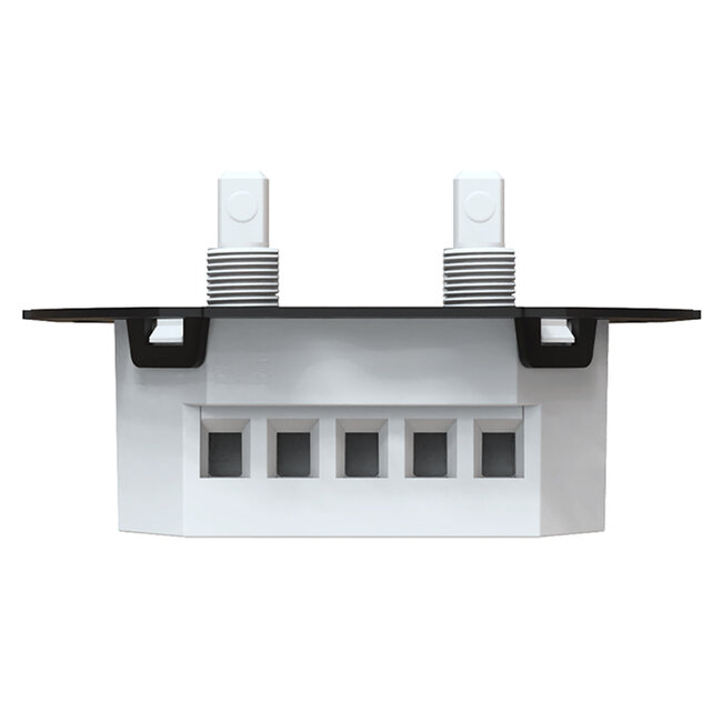 2 gang dimmer switch - recessed 2 x 0-200W