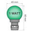 Festoon bulb - Green (no E27 fitting)