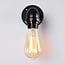 Industrial wall lamp Crane in black and gold