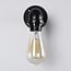 Industrial wall lamp Crane in black and gold