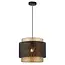 Pendant lamp Lauren - black with gold