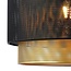 Pendant lamp Lauren - black with gold